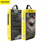 Ακουστικά Awei ES-10TY Hands-Free In-Ear, σε μαύρο χρώμα