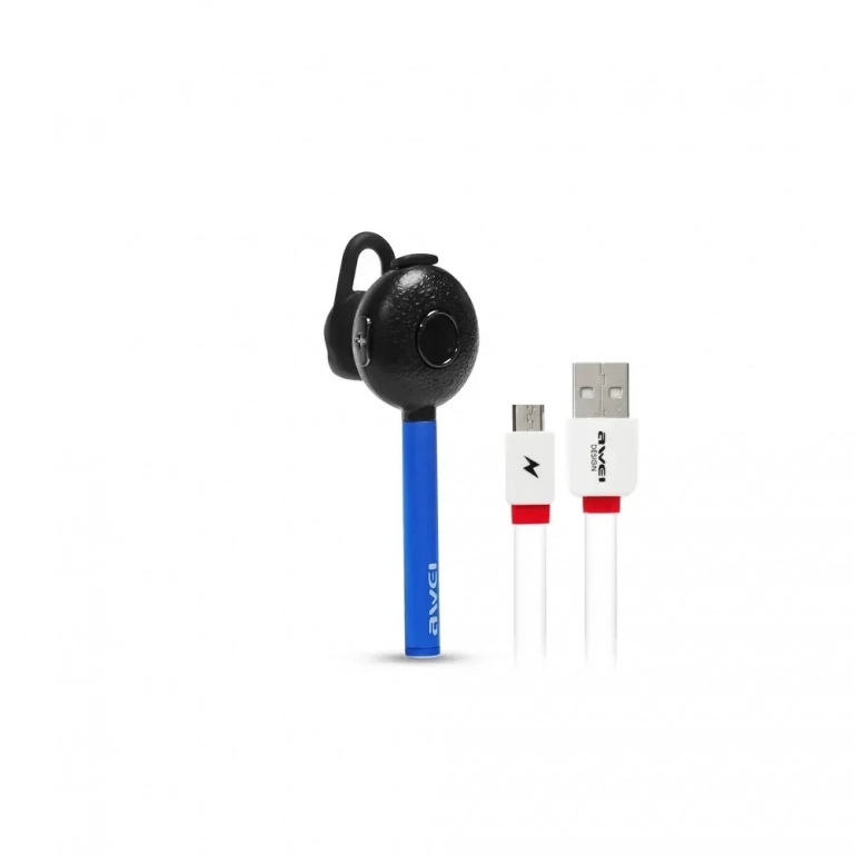 Ασύρματο Handsfree Ακουστικό Bluetooth AWEI A825BL - Smart Bussiness Headset, σε μπλε χρώμα