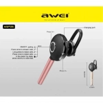 Ασύρματο Handsfree Ακουστικό Bluetooth AWEI A825BL - Smart Bussiness Headset, σε μπλε χρώμα