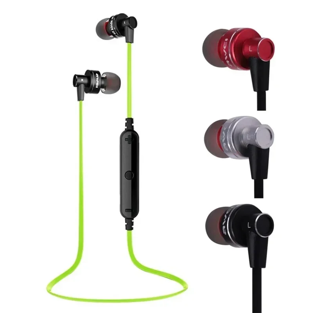Ακουστικά Bluetooth Awei A990BL, σε κόκκινο χρώμα