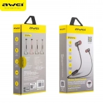 Awei b922 bl Μαγνητικά Ακουστικά Bluetooth, σε μαύρο/κόκκινο χρώμα