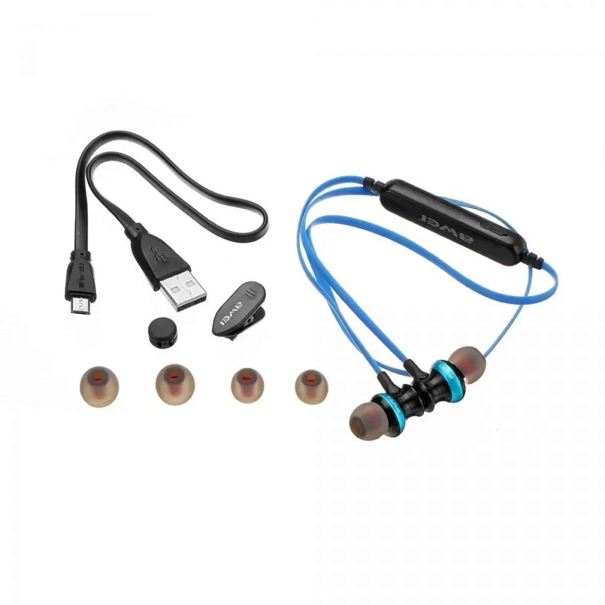 Ακουστικά Bluetooth Awei B980BL, σε μπλε χρώμα