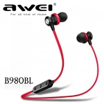 Ακουστικά Bluetooth Awei B980BL, σε κόκκινο χρώμα