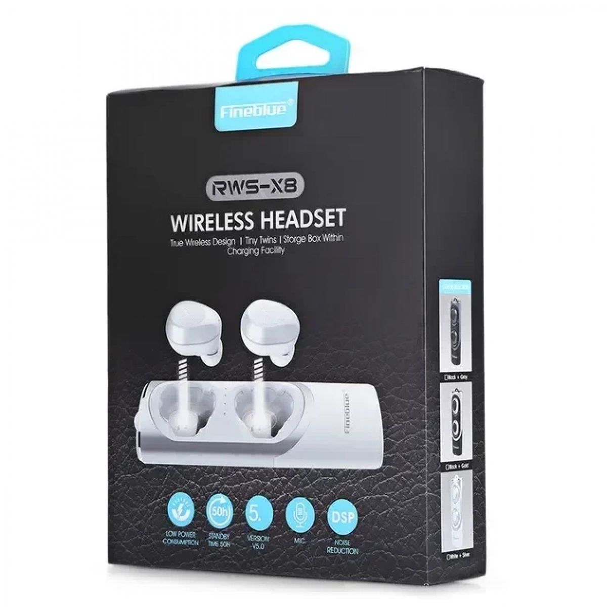 Ασύρματα Bluetooth Ακουστικά Fineblue RWS-X8, σε μαύρο χρώμα