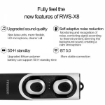 Ασύρματα Bluetooth Ακουστικά Fineblue RWS-X8, σε ασημί χρώμα