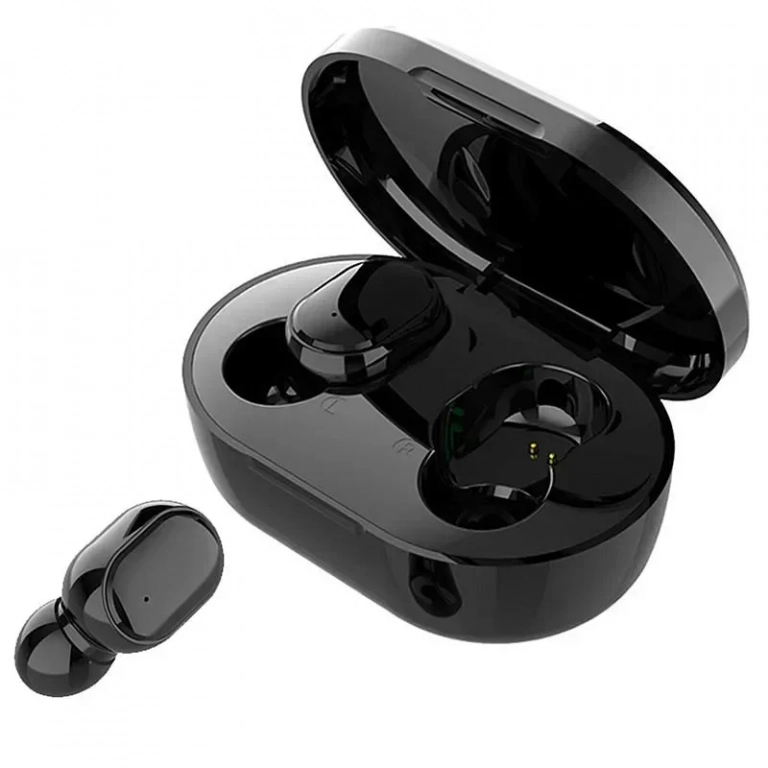 Ασύρματα Bluetooth Ακουστικά με Βάση Φόρτισης TWS-M1, σε μαύρο χρώμα