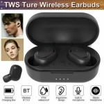 Ασύρματα Bluetooth Ακουστικά με Βάση Φόρτισης TWS-M1, σε μαύρο χρώμα