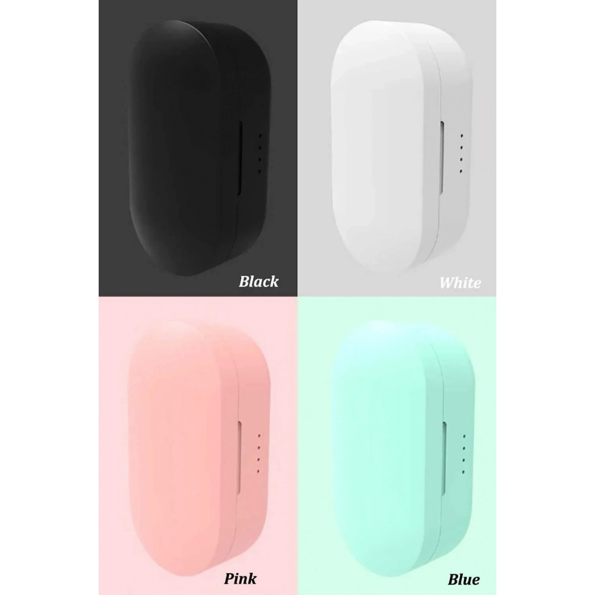 Ασύρματα Bluetooth Ακουστικά με Βάση Φόρτισης TWS-M1, σε γαλάζιο χρώμα