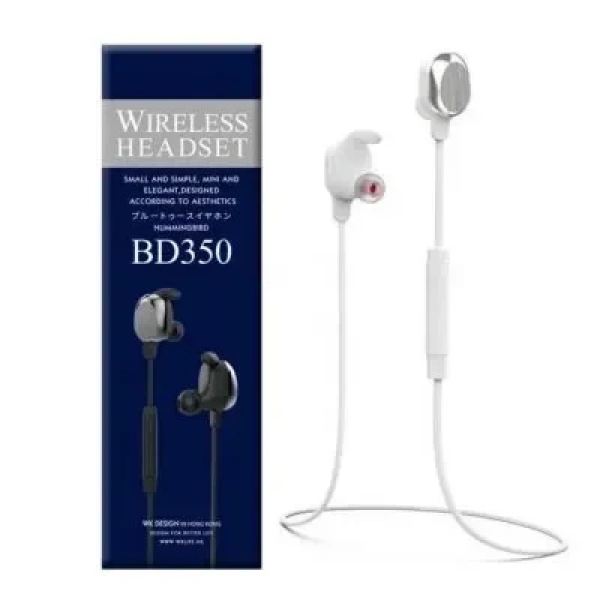 Ακουστικά Bluetooth WK Design BD-350, σε λευκό χρώμα