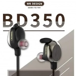 Ακουστικά Bluetooth WK Design BD-350, σε μαύρο χρώμα