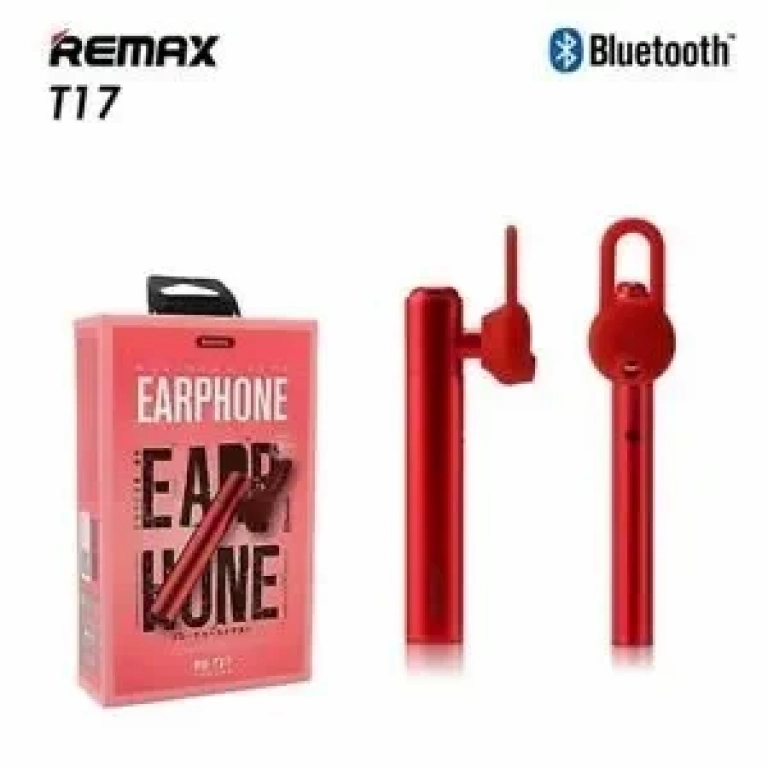 Ακουστικό Bluetooth REMAX RB-T17, σε κόκκινο χρώμα