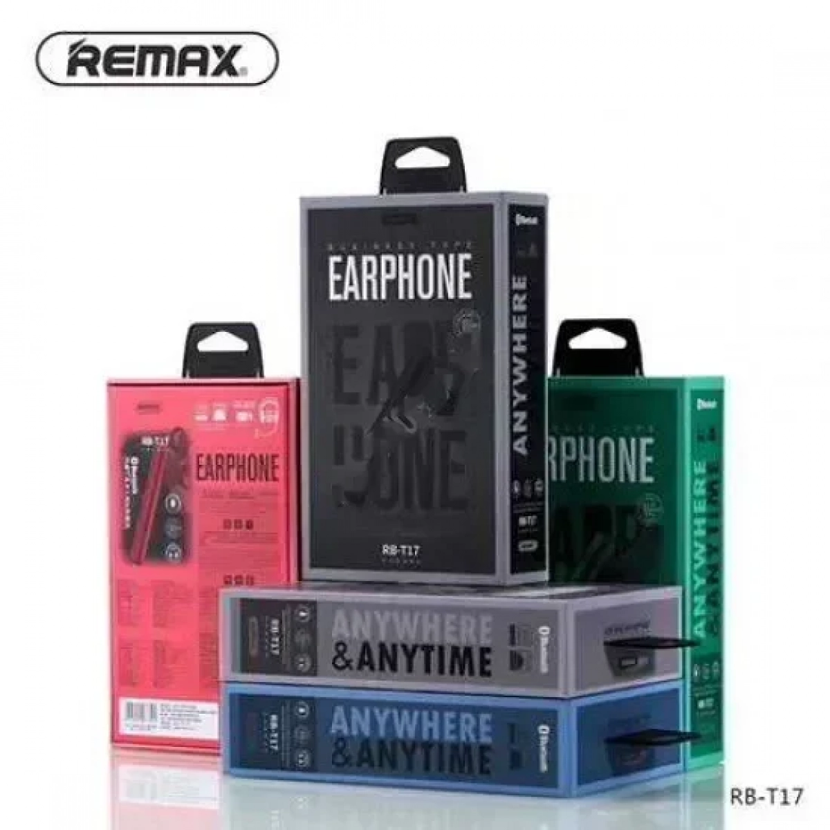 Ακουστικό Bluetooth REMAX RB-T17, σε γκρι χρώμα