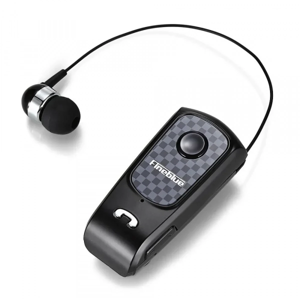Fineblue F PLUS Wireless Clip-on Bluetooth Headset, σε μαύρο χρώμα