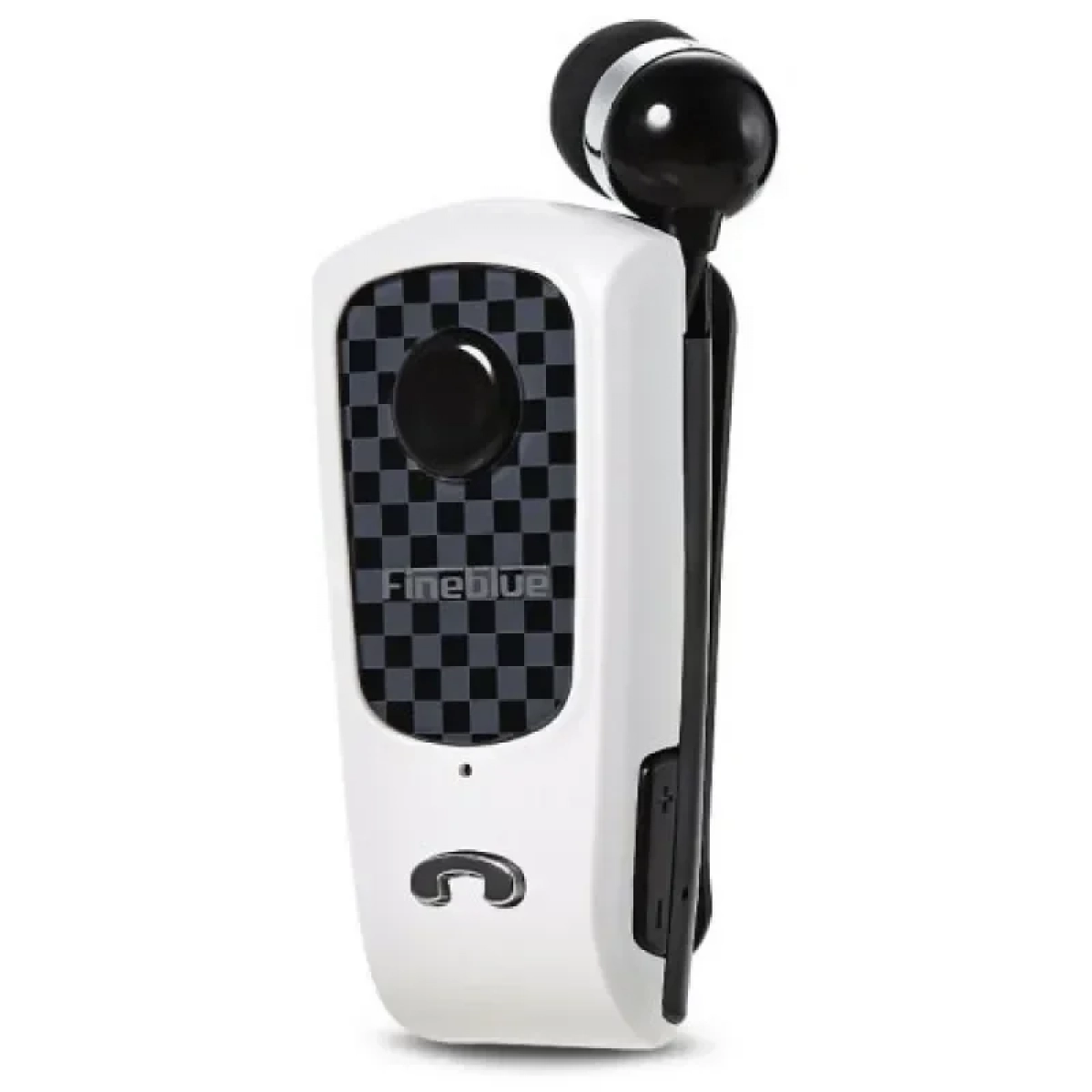 Fineblue F PLUS Wireless Clip-on Bluetooth Headset, σε λευκό χρώμα