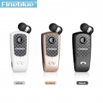 Fineblue F PLUS Wireless Clip-on Bluetooth Headset, σε λευκό χρώμα