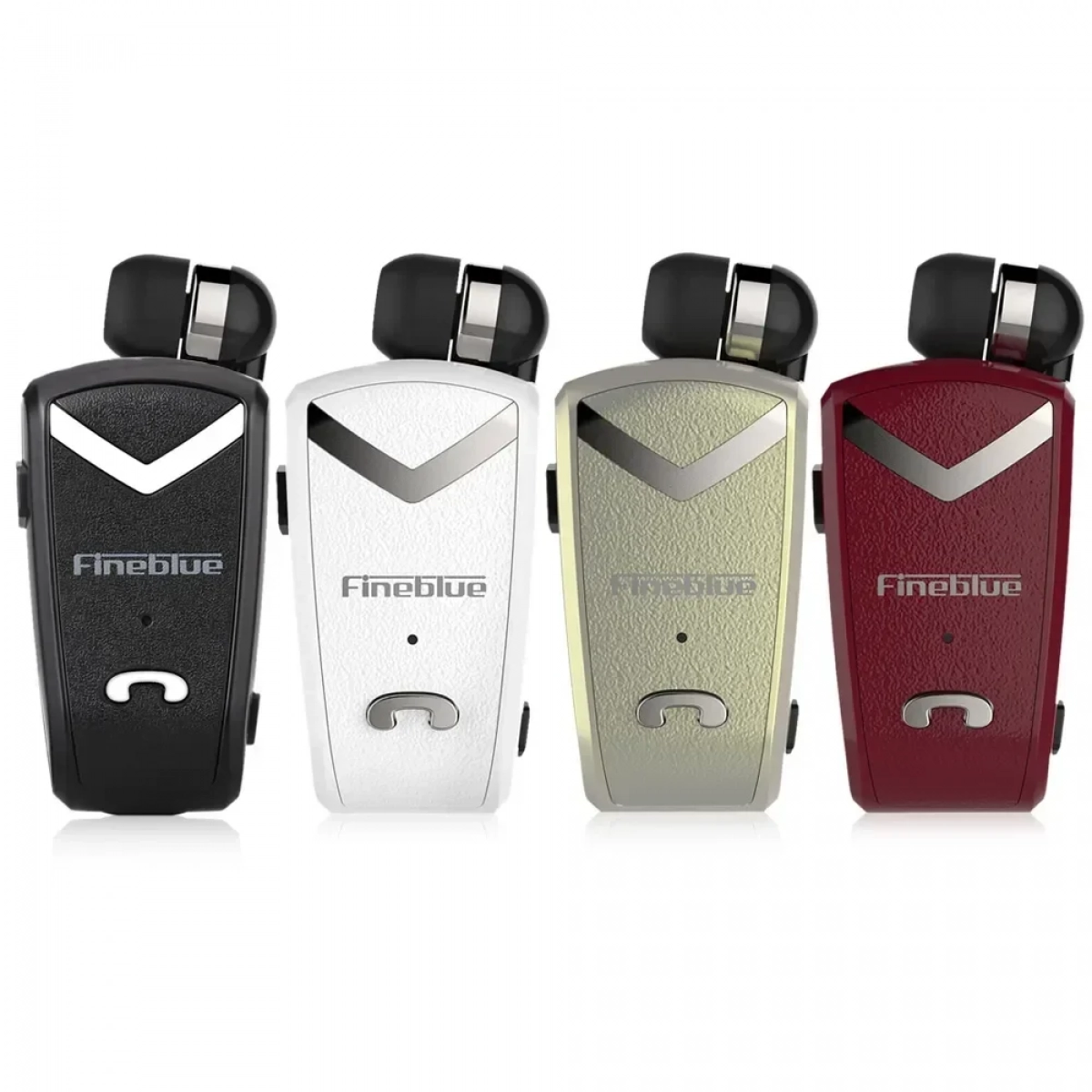 Fineblue FV2 Bluetooth Hands Free Ακουστικό, σε κόκκινο χρώμα