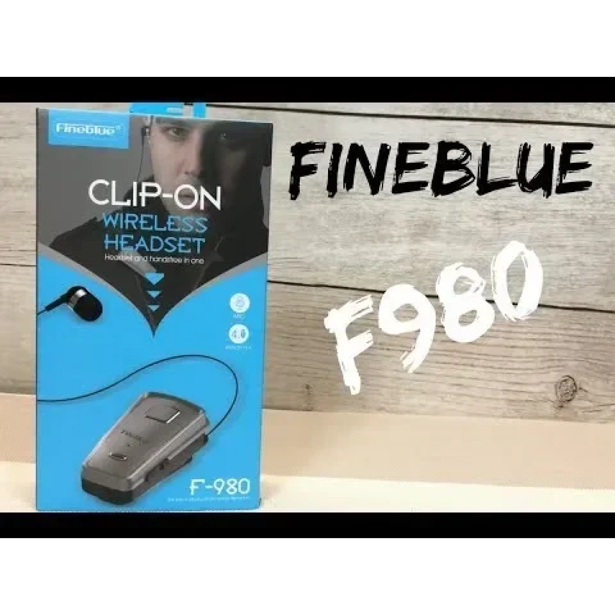 Ακουστικό Bluetooth Fineblue Hands Free F980, σε λευκό χρώμα