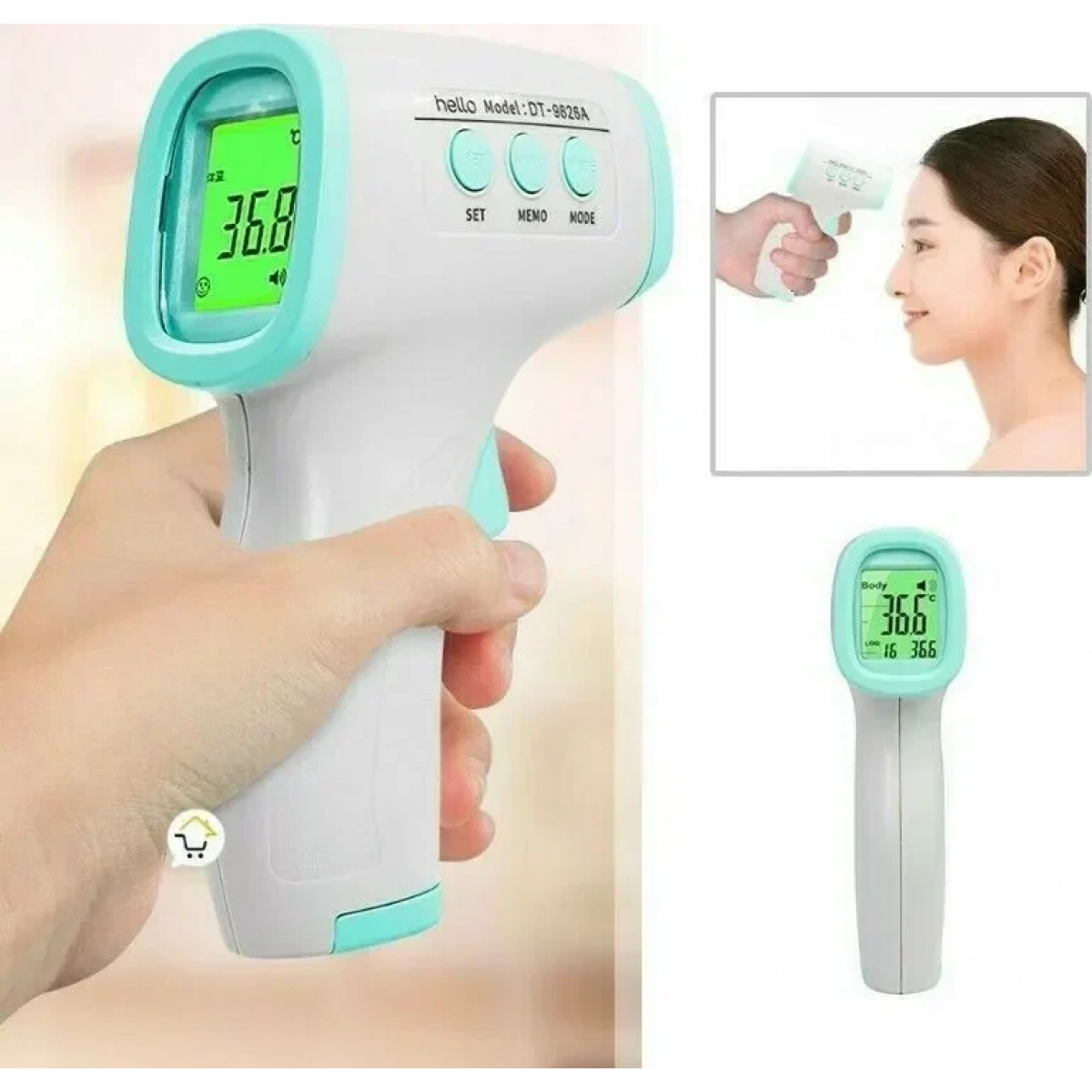 Θερμόμετρο Απόστασης με Υπέρυθρη Τεχνολογία DT-9826 - Image 3