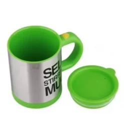 "Μαγική" κούπα που ανακατεύει τον καφέ 350ml - Inox & πλαστικό - GL-50678, σε πράσινο χρώμα