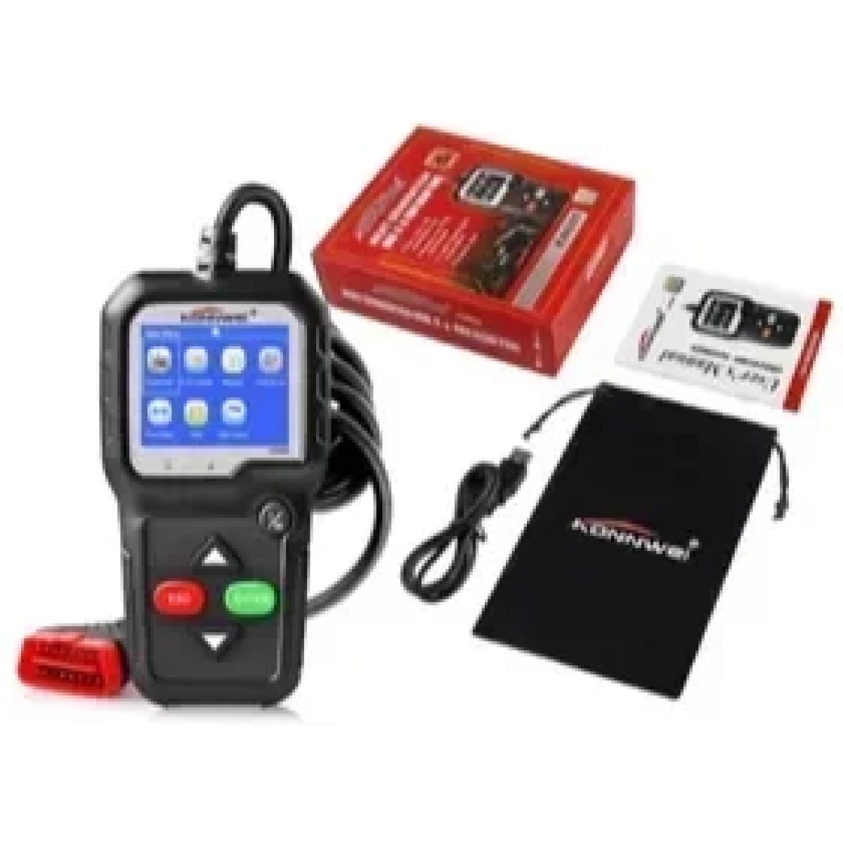 Ψηφιακό διαγνωστικό αυτοκινήτων OBDII/EOBD Konnwei KW680, σε μαύρο χρώμα