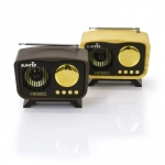 KM-6 Ασύρματο Ξυλόφωνο Ηχείο Bluetooth KIMISO, σε σκούρο καφέ χρώμα