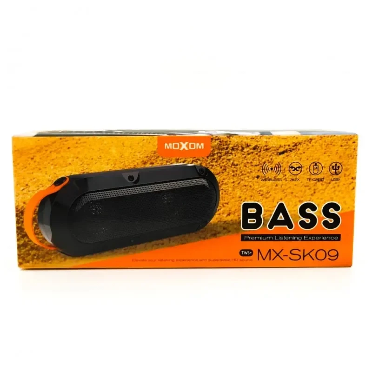 Ηχείο Bluetooth MOXOM MX-SK09 Deep Bass Sound, σε μαύρο χρώμα
