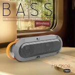 Ηχείο Bluetooth MOXOM MX-SK09 Deep Bass Sound, σε ασημί χρώμα