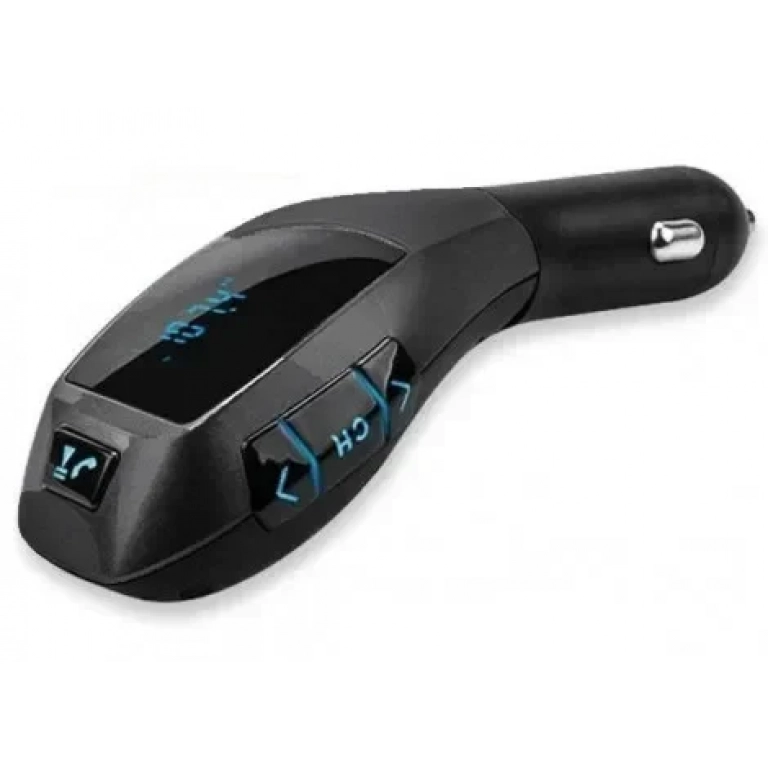 ΟΕΜ Πομπός Αυτοκινήτου με θήρα USB/SD Car FM Με Χειριστήριο X6, σε μαύρο χρώμα