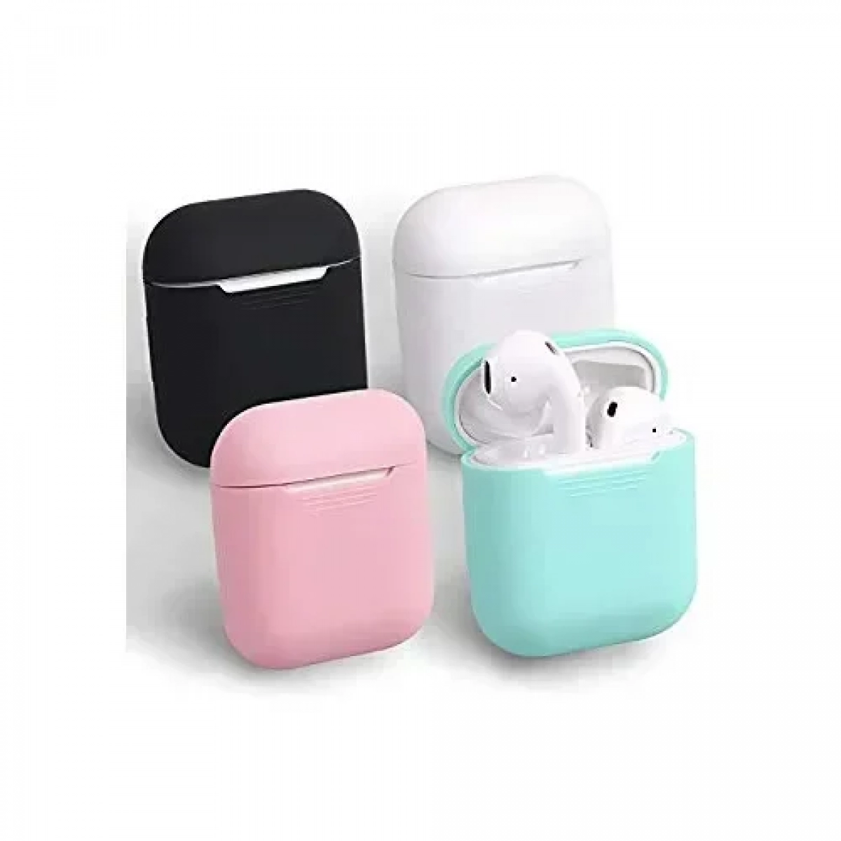 Θήκη σιλικόνης για Airpods, σε γκρι χρώμα