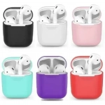 Θήκη σιλικόνης για Airpods, σε μαύρο χρώμα