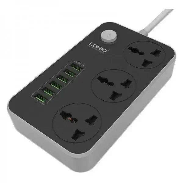 Πολύμπριζο LDNIO SC3604 με 6 θέσεις USB