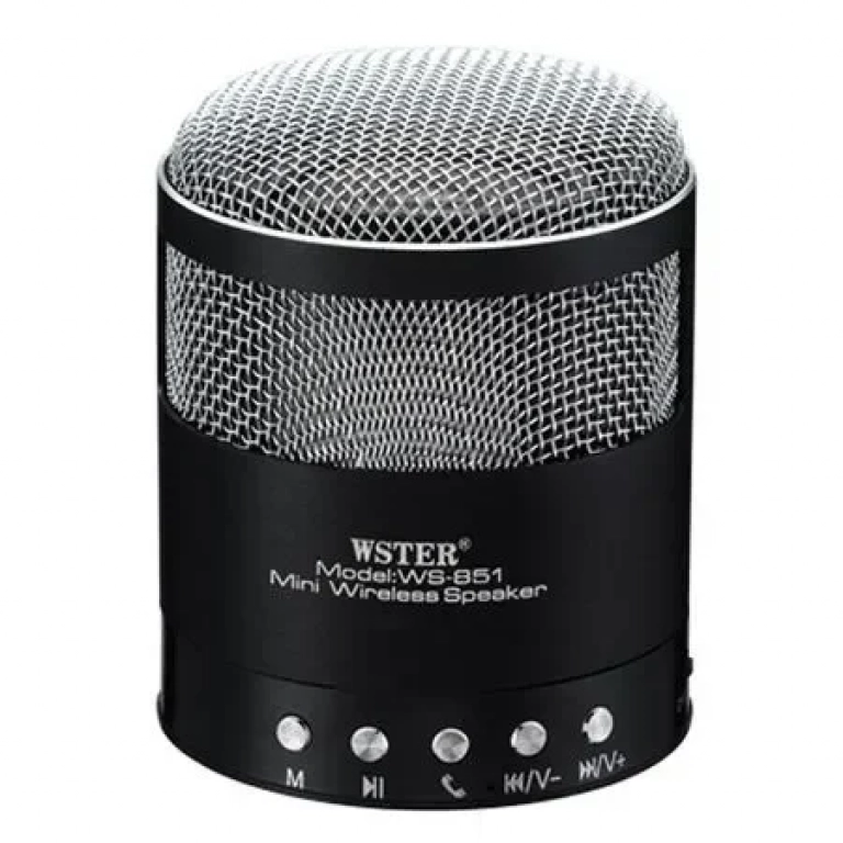 Μini Bluetooth Ηχείο WS-851, σε μαύρο χρώμα