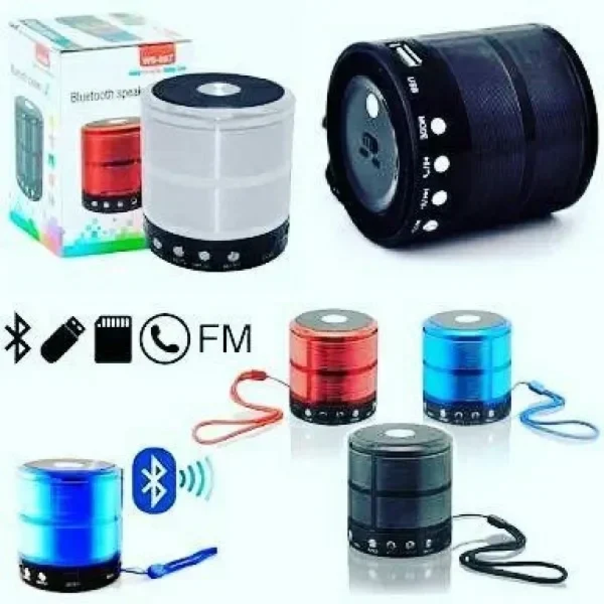 Μini Bluetooth Ηχείο WS-851, σε μαύρο χρώμα