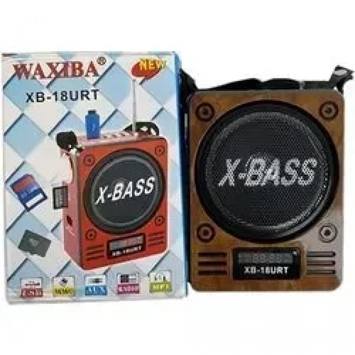 Ηχείο & Player MP3 Με Φακό – Waxiba XB-18URT, σε καφέ χρώμα