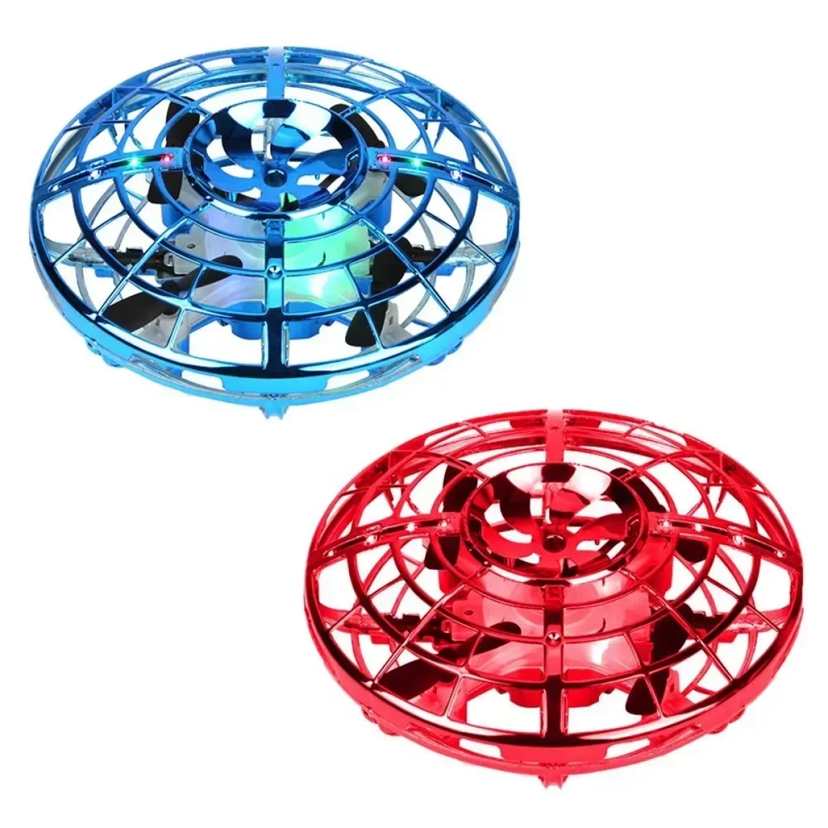 UFO Interactive Aircraft MINI-DRONE Without Radio Control, σε κόκκινο χρώμα