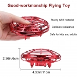 UFO Interactive Aircraft MINI-DRONE Without Radio Control, σε κόκκινο χρώμα - Image 4
