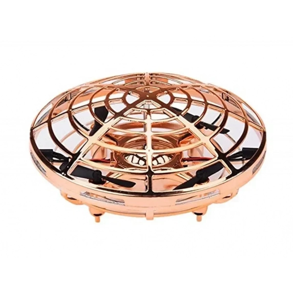 UFO Interactive Aircraft MINI-DRONE Without Radio Control, σε χρυσό χρώμα