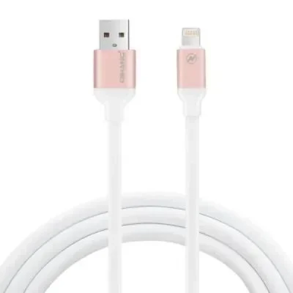 Καλώδιο Qihang (QH-C1004) USB To Lightning 1.5m, σε ροζ/χρυσό χρώμα