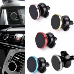Μαγνητική Βάση Αεραγωγού Αυτοκινήτου OEM Universal Air Vent Magnetic Car Mount Holder For Smartphones / Iphones, σε ασημί χρώμα