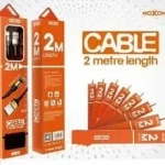 Καλώδιο Φόρτισης Moxom CC-55 Braided Cable Μicro-USB 2m, σε κόκκινο χρώμα