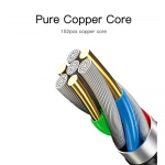 Καλώδιο Φόρτισης Moxom CC-55 Braided Cable Μicro-USB 2m, σε κόκκινο χρώμα