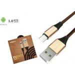 Καλώδιο Φόρτισης Moxom CC-55 Braided Cable Μicro-USB 1m, σε κόκκινο χρώμα