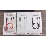Καλώδιο Universal HDMI Cable PLUG AND PLAY HDMI HDTV TV Adapter Digital AV Cable 1080P Phone to TV USB 2.0 TO Type C Micro 5pin Lightning 2M, σε λευκό χρώμα