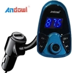Bluetooth MP3 Player Αυτοκινήτου Q-B68 ANDOWL, σε μπλε χρώμα