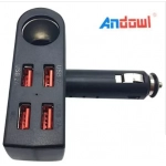 Φορτιστής αυτοκινήτου 4 USB αναπτήρας τσιγάρων Q-A07 ANDOWL