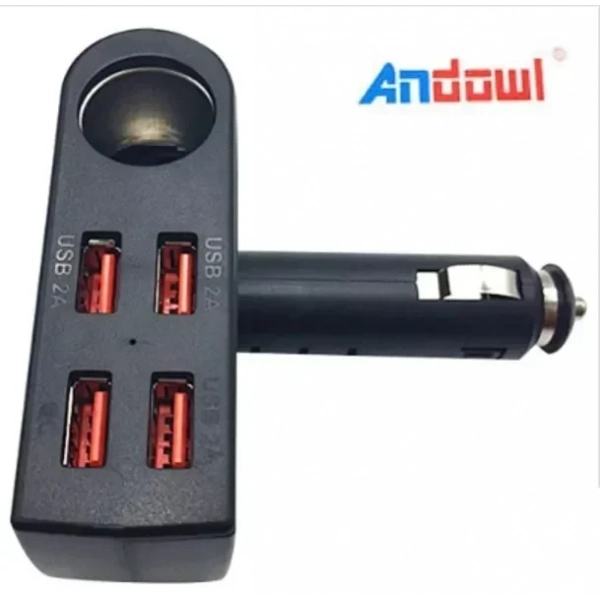 Φορτιστής αυτοκινήτου 4 USB αναπτήρας τσιγάρων Q-A07 ANDOWL