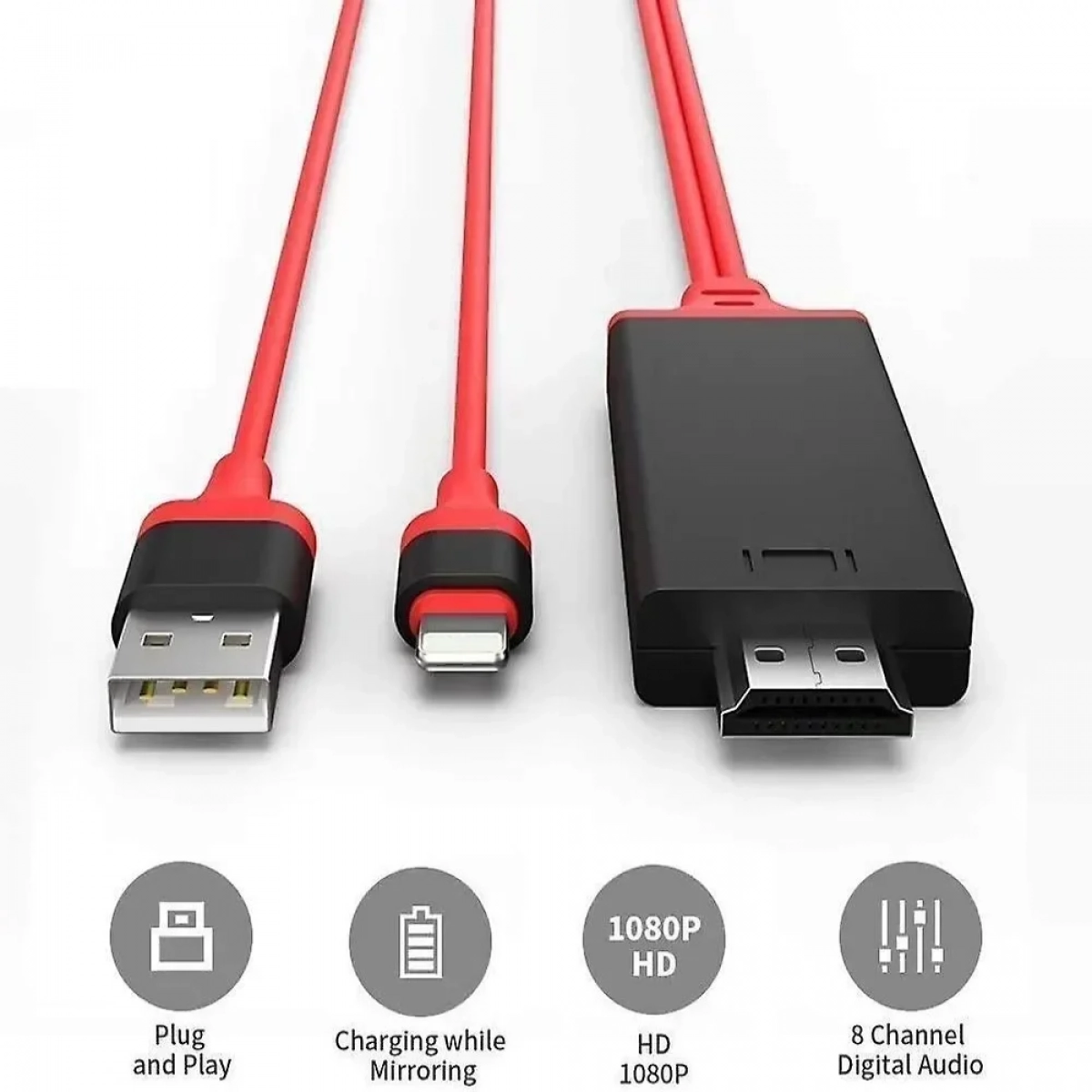 Καλώδιο Προβολής Οθόνης iPhone ή iPad σε HD Τηλεόραση - Type-C to HDMI Cable ΟΕΜ