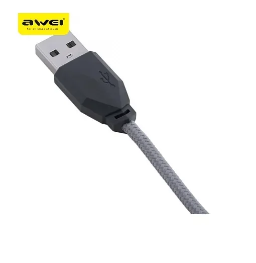 Awei Cl-982 Καλώδιο Φόρτισης Και Μεταφοράς Δεδομένων Usb Σε Micro Usb 1M, Σε Μαύρο Χρώμα