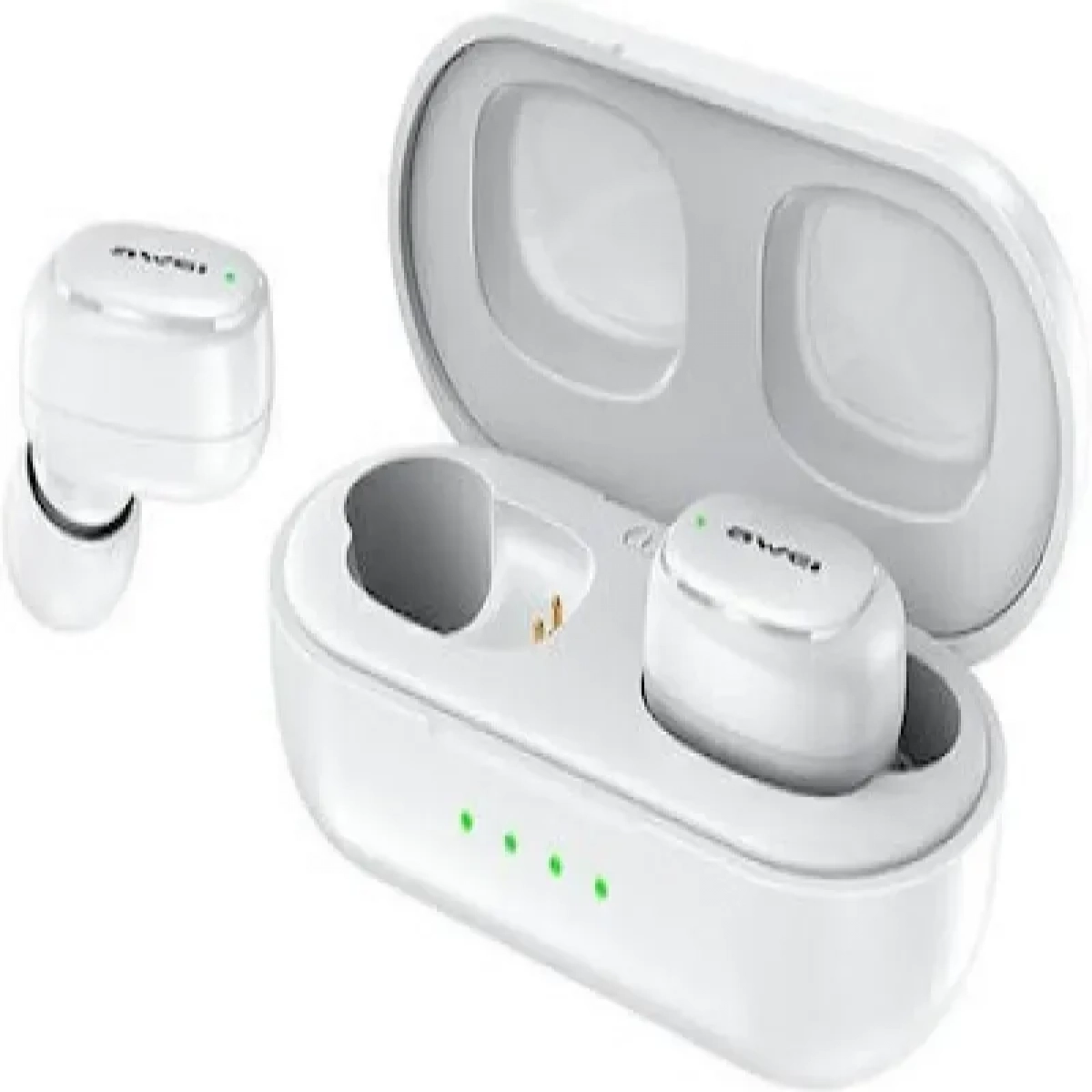 Ασύρματα Bluetooth Ακουστικά με Βάση Φόρτισης Awei T16, σε λευκό χρώμα