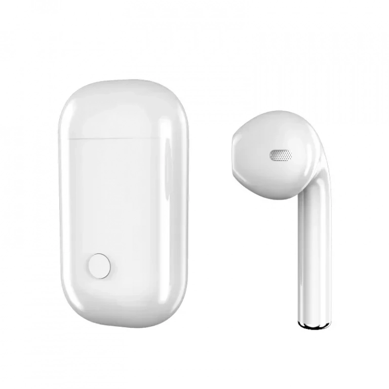 Ακουστικό Bluetooth Moxom Wireless Headset TWS (MX-WL04), σε λευκό χρώμα